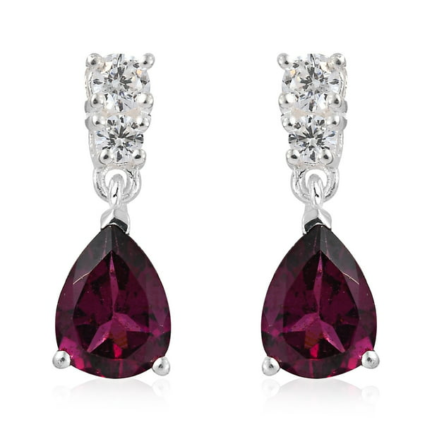 Drop twisted Rhinestone Crystal Diamante Earrings Women's 925 Sterling Silver